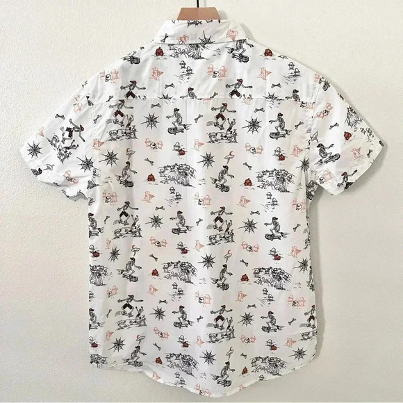 NWT Eighth Avenue Skeleton Button Up Shirt - Picture 3 of 6